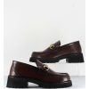 Wholesale Garrice Mocassin En Cuir Marron A Mors Dore & Semelle Micro - 21Jmc30 Moro