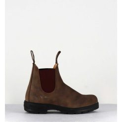 Clearance Garrice Classic Chelsea Boots Cuir Nubuck Marron - 585 Rustic Brown