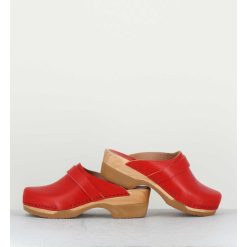 Online Garrice Sabots Flexibles En Cuir Rouge - Complice5 Vegetal Rouge