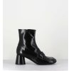 Hot Garrice Boots Mocassins En Cuir Noir - Dani05 Nero