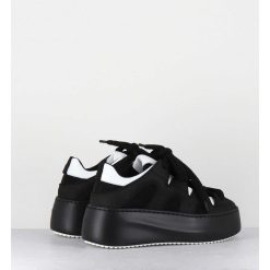 Hot Garrice Sneakers En Cuir Noir & Blanc Y2K - 1D7366D Nabuck Black