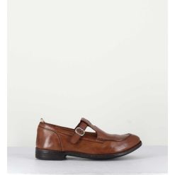 New Garrice Chaussures Mary-Jane En Cuir Marron - Lex535 Sughero