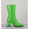 Wholesale Garrice Boots A Talon 70S En Cuir Vernis Vert Pomme - Ya2240 Verde