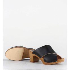 Wholesale Garrice Mules Sabots En Cuir Noir - Rita-Veg Noir