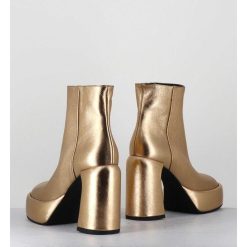 New Garrice Boots 70S En Cuir Metallise Dore - E3303 Bitter Gold