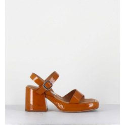 Best Garrice Sandales A Plateforme En Cuir Vernis Camel - Beverly Camel Sandals