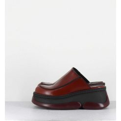 Online Garrice Sabots Compensees 90S Cuir Marron & Bubble Rubber - Brietta Brown Mules