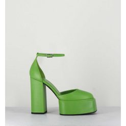 Best Garrice Babies Talon Haut A Plateforme En Cuir Vert - Ambra Mok Green