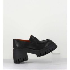 Hot Garrice Mocassins Semelle Chunky Esprit 90S - Moca Nero