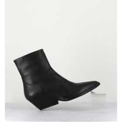 Hot Garrice Boots Santiag En Cuir Noir - 10807 Vetro Nero