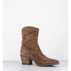 Wholesale Garrice Boots Esprit Santiag En Daim Souple Camel - Venere 48035 Farro