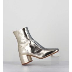 New Garrice Boots 70S En Cuir Metallise Or & Argent - Cecil13 Metal Platino