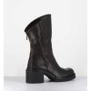 New Garrice Boots Legeres Esprit Biker En Cuir Marron - Yama Lavato Moro