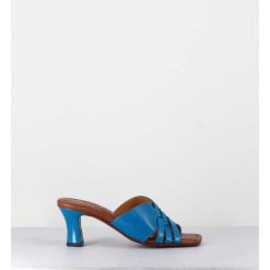 Online Garrice Mules Petit Talon En Cuir Bleu - Nalma Ferrari Blue