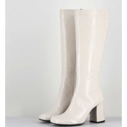 Hot Garrice Bottes 60S En Cuir Naplak Blanc - Ah2983 Finish Milk