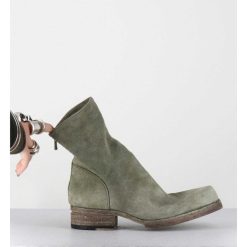 Wholesale Garrice Boots Ligne Avant-Garde En Daim Lave Kaki - 51798 Verde Washed