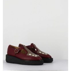 Best Garrice Creppers Mary-Jane En Cuir Bordeaux - Doublet Cowhide