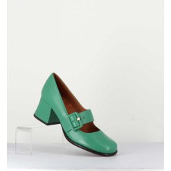 Online Garrice Babies Retro En Cuir Vert Petit Talon - Miko Green