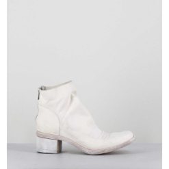 Online Garrice Boots En Cuir Blanc Lave Ligne Avant-Garde - 51617 Bianco Washed