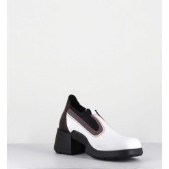 New Garrice 90S Futuristic Shoes Cuir Blanc & Lycra - Kuda White Boots