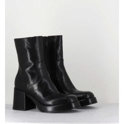 Online Garrice Boots 70S En Cuir Noir - Archi Nero