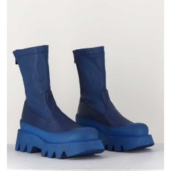 Wholesale Garrice Boots En Cuir Stretch Bleu - 2662 Indemoniat