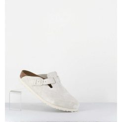 Online Garrice Sabot Boston Suede Antique White