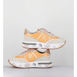 Clearance Garrice Sneakers Ultra Legere Toile Orange Semelle Epaisse - Cassie 6345