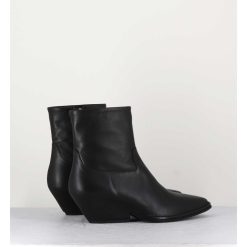 Hot Garrice Boots Santiag En Cuir Noir - 10807 Vetro Nero