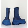 Wholesale Garrice Boots En Cuir Stretch Bleu - 2662 Indemoniat