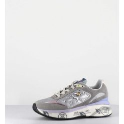 New Garrice Sneakers Ultra Light Daim / Toile Gris & Bijoux - Moerund 6440