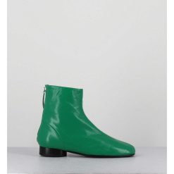 Best Garrice Boots Plates 60S En Cuir Souple Vert - Pam26 Glase Mela