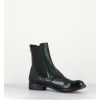 Wholesale Garrice Boots Plates En Cuir Vert & Elastique - Lexikon073 French Lover