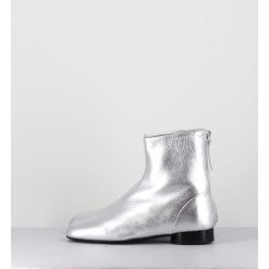 Wholesale Garrice Boots Plates 60S En Cuir Argent - Pam26 Met Argento