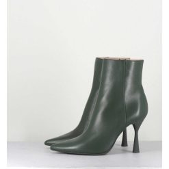 Wholesale Garrice Boots Bout Pointu En Cuir Souple Vert - Dea Cappy