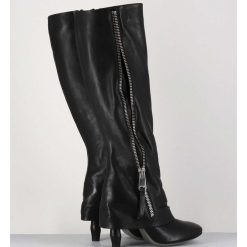 Online Garrice Bottes En Cuir Noir Guetre & Zip Destructurees - M22I97602 Black