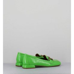 Wholesale Garrice Mocassins 60S En Cuir Vernis Vert Pomme - Lake Naplak Verde