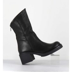 Clearance Garrice Boots Legeres Esprit Biker En Cuir Noir - Yama Lavato Nero