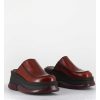 Online Garrice Sabots Compensees 90S Cuir Marron & Bubble Rubber - Brietta Brown Mules