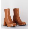 Clearance Garrice Boots 70S En Cuir Beige - Archi Cuoio