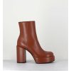 Clearance Garrice Boots 70S En Cuir Marron - Aiko Nappa Luggage