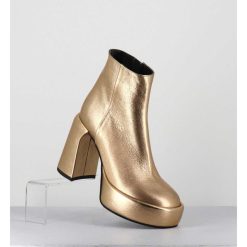 New Garrice Boots 70S En Cuir Metallise Dore - E3303 Bitter Gold