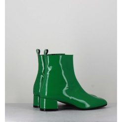 Online Garrice Boots 60S En Cuir Vernis Vert - Jane Vernice Verde