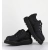 Wholesale Garrice Sneakers En Cuir Noir Semelle Epaisse - M6610 Custo Nero