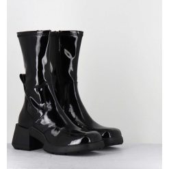 Wholesale Garrice Boots En Cuir Vernis Noir Look 90S - Viken Black Patent