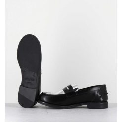 Best Garrice Mocassins En Cuir Glace Noir & Argent - Al103 Nero Argento