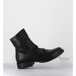 New Garrice Boots Biker Plates En Cuir Noir - Elf-22 Black Boots