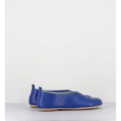 Hot Garrice Ballerines Minimalistes En Cuir Souple Bleu - Lester Cherie Blue