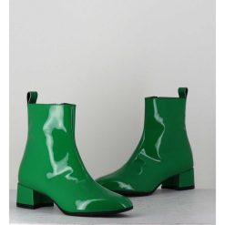 Online Garrice Boots 60S En Cuir Vernis Vert - Jane Vernice Verde