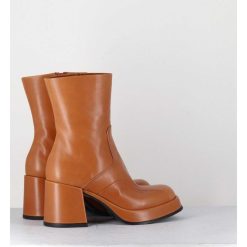 Clearance Garrice Boots 70S En Cuir Beige - Archi Cuoio